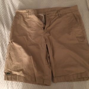 Lacoste shorts tan